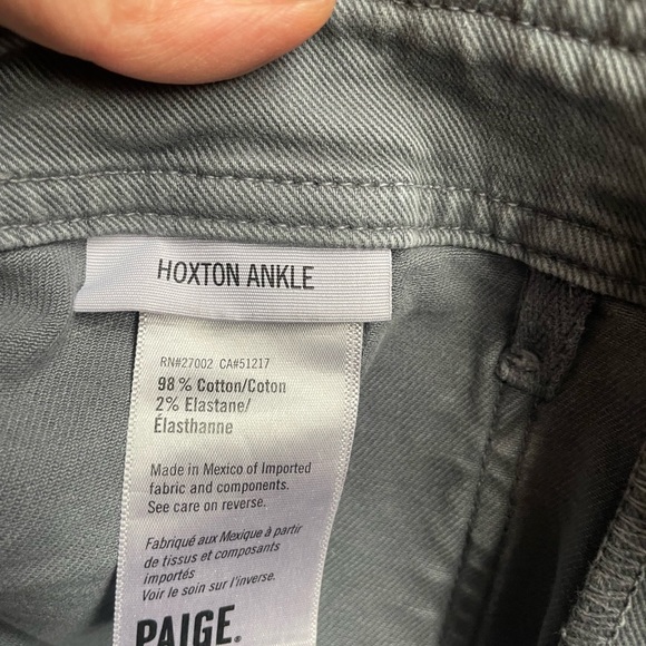 PAIGE Hoxton Ankle Jeans PRICE REDUCED!!! - Picture 5 of 6